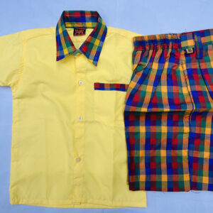Yellow SHIRTS Check Collar- Pocket strip