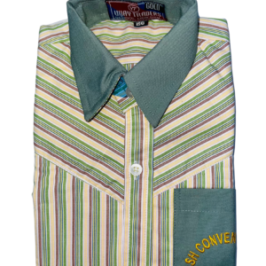 Collar- Sleeve strip- Pocket embroidery SHIRT