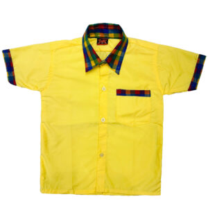 Yellow shirt multi collar