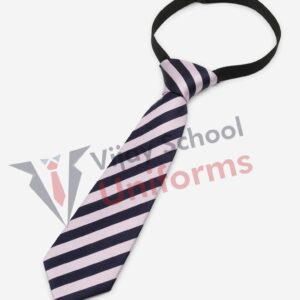Navy Blue Striped School Uniform Tie