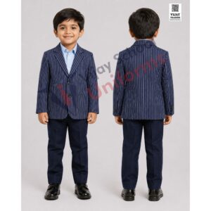 Navy Blue Pinstripe School Blazer