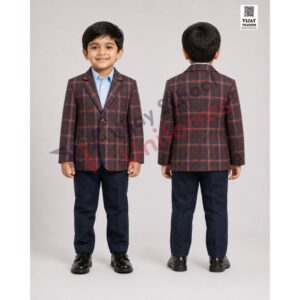 Brown Checked School Blazer