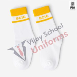 White Socks with Yellow Cuff