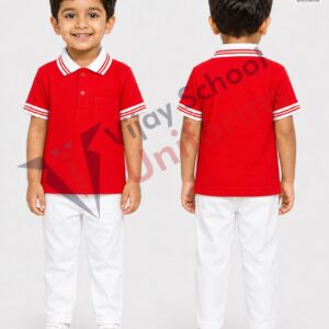 Red Polo School Uniform T-Shirt